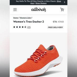 Allbirds Women’s Tree Dasher 2- Brand New W Tags